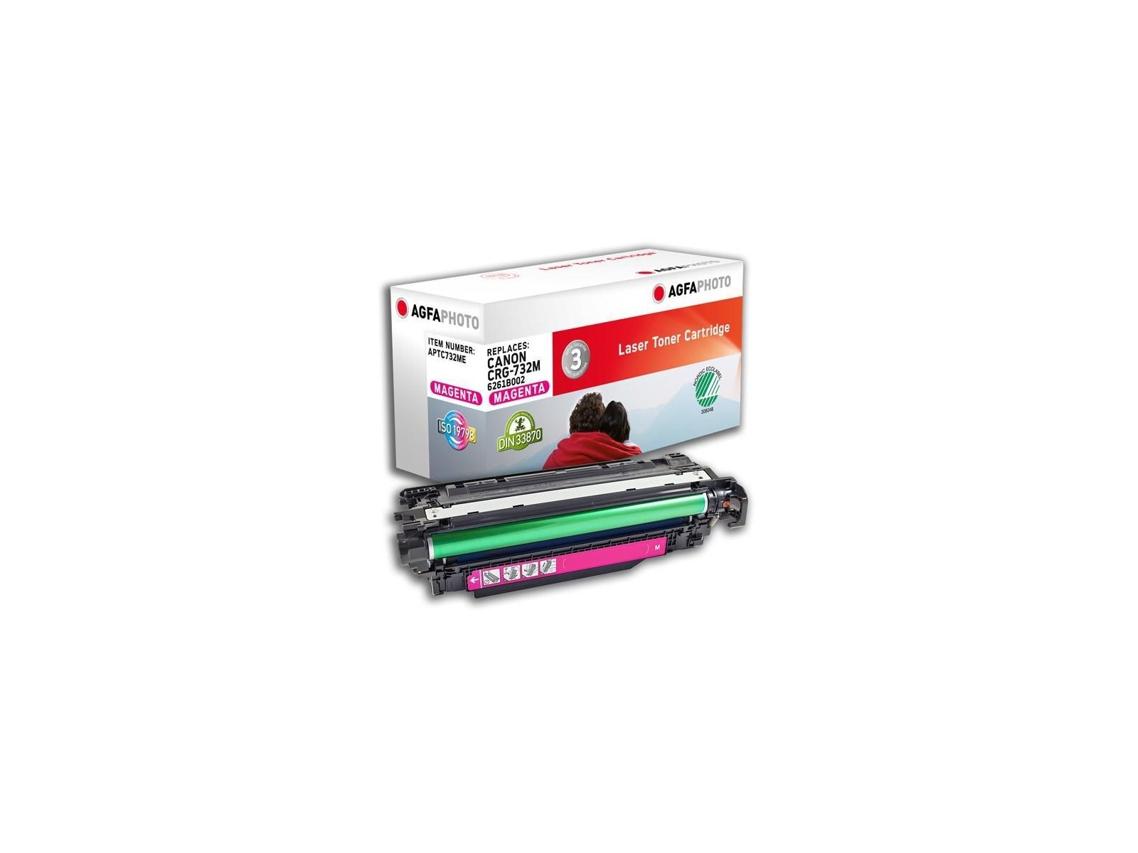 APTC732ME AgfaPhoto 6400 page yield, f/Canon, Magenta APTC732ME AgfaPhoto 6400 page yield, f/Canon, Magenta