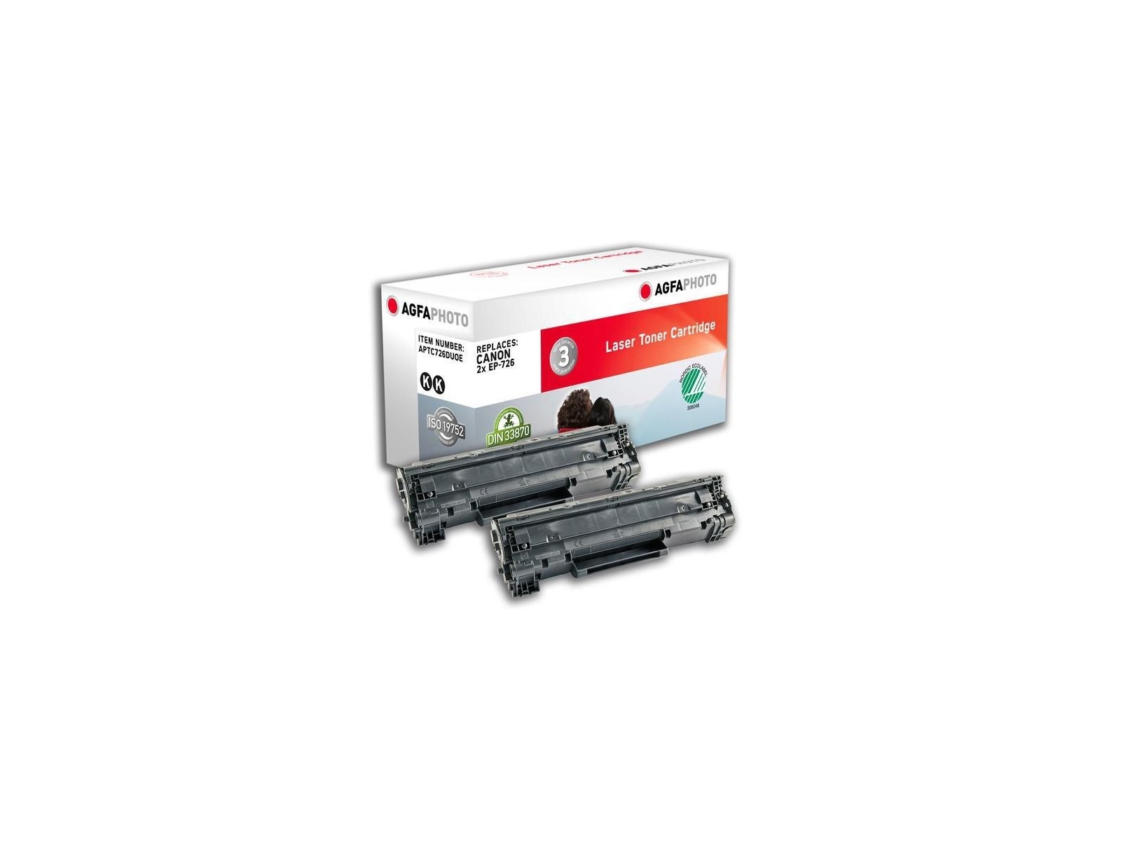APTC726DUOE AgfaPhoto Toner 2x Black APTC726DUOE AgfaPhoto Toner 2x Black