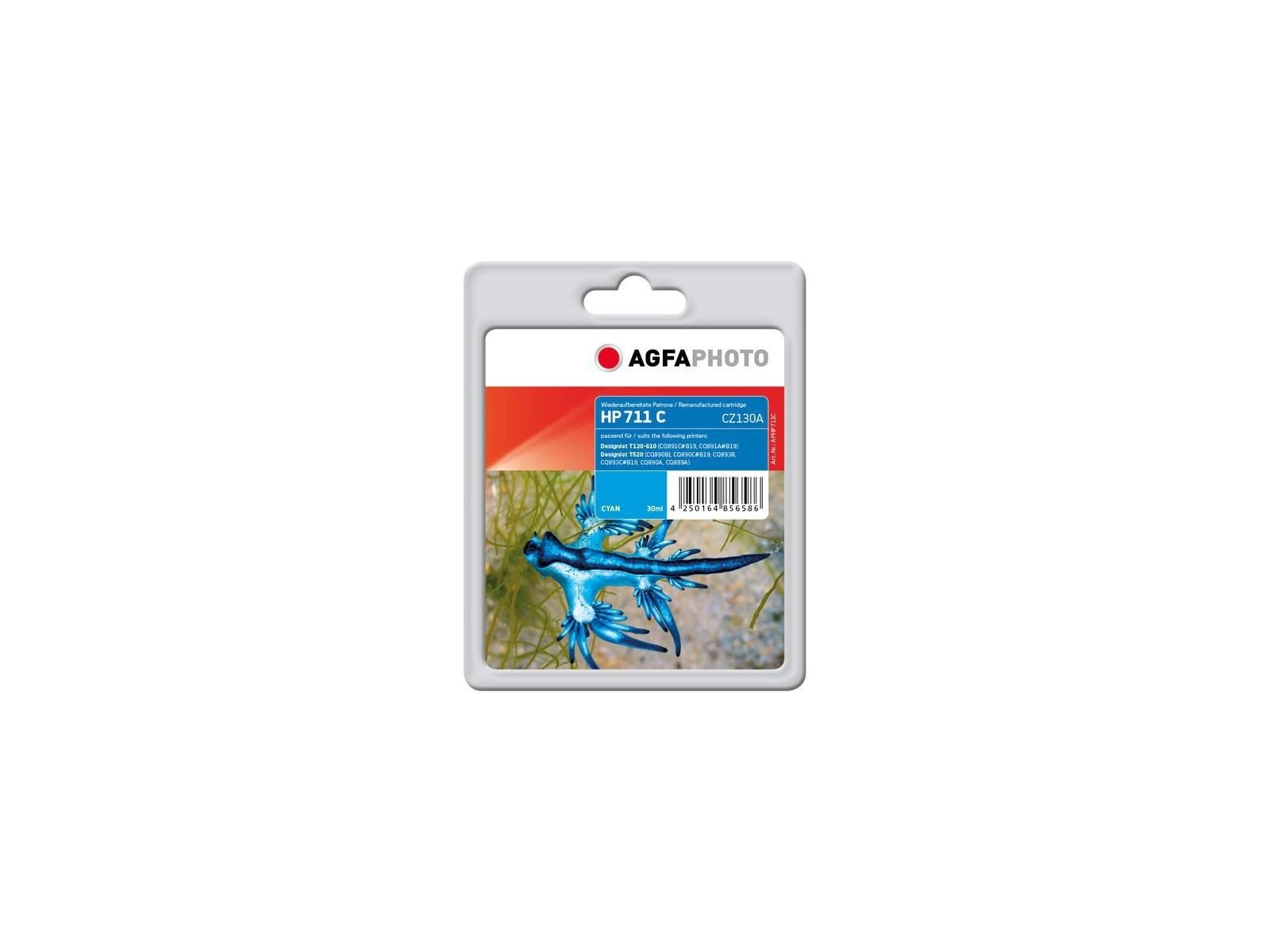 APHP711C AgfaPhoto Cyan, 30ml, HP DesignJet T120/T520 APHP711C AgfaPhoto Cyan, 30ml, HP DesignJet T120/T520