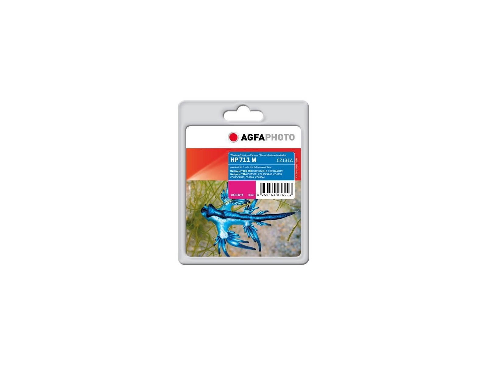 APHP711M AgfaPhoto Magenta, 30ml, HP DesignJet T120/T520 APHP711M AgfaPhoto Magenta, 30ml, HP DesignJet T120/T520