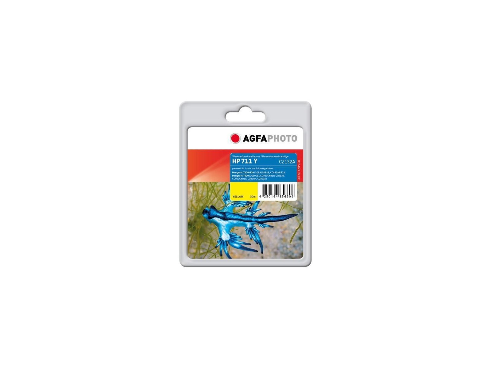 APHP711Y AgfaPhoto Yellow, 30ml, HP DesignJet T120/T520 APHP711Y AgfaPhoto Yellow, 30ml, HP DesignJet T120/T520