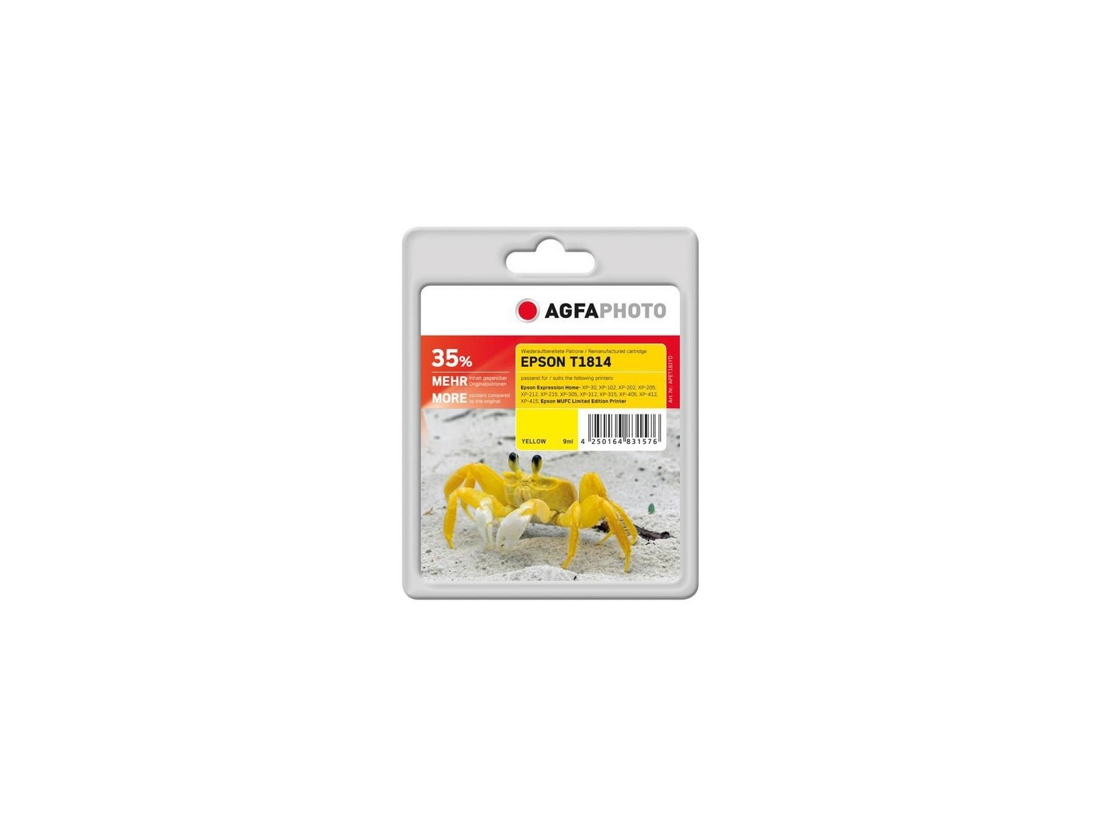 APET181SETD AgfaPhoto 650, yellow APET181SETD AgfaPhoto 650, yellow