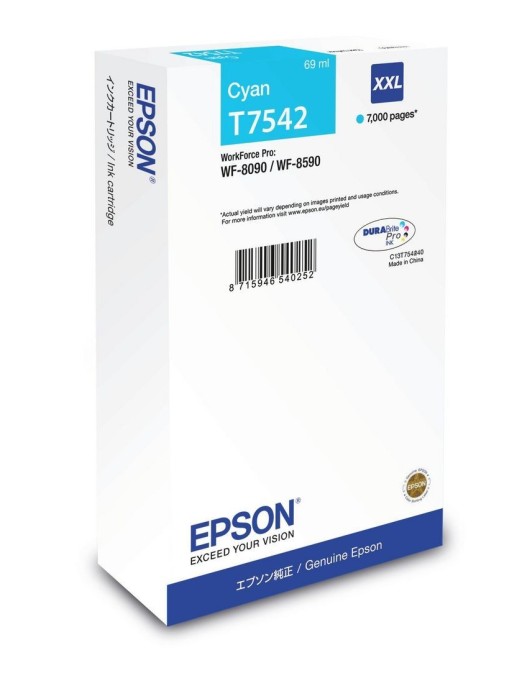 C13T754240 Epson WF-8090 / WF-8590 Ink Cartridge XXL Cyan