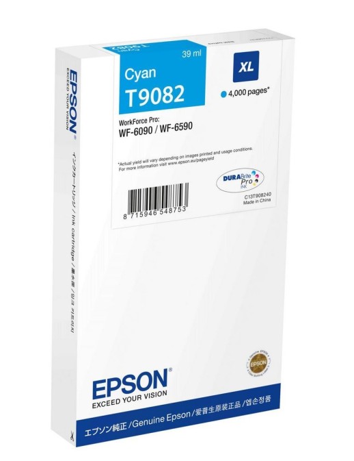 C13T90824N Epson Ink Cartridge 1 Pc(S) Original Cyan