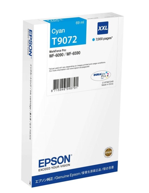 C13T90724N Epson Wf-6Xxx Ink Cartridge Cyan Xxl