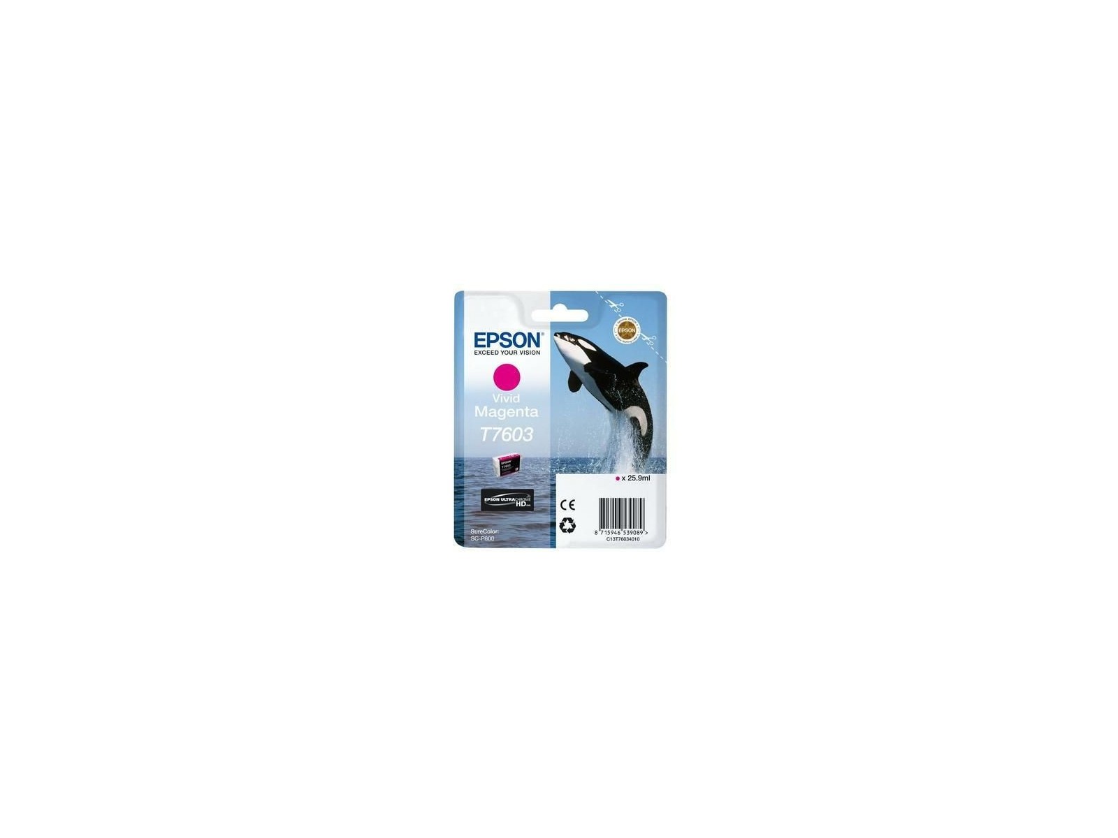C13T76034N10 Epson Ink Cartridge 1 Pc(S) Original Vivid Magenta C13T76034N10 Epson Ink Cartridge 1 Pc(S) Original Vivid Magenta