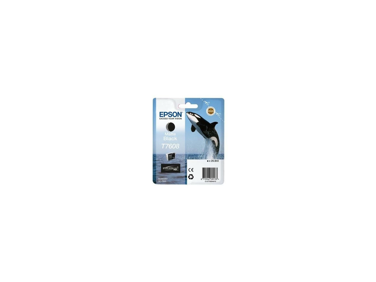 C13T76084N10 Epson Ink Cartridge 1 Pc(S) Original Matte Black C13T76084N10 Epson Ink Cartridge 1 Pc(S) Original Matte Black
