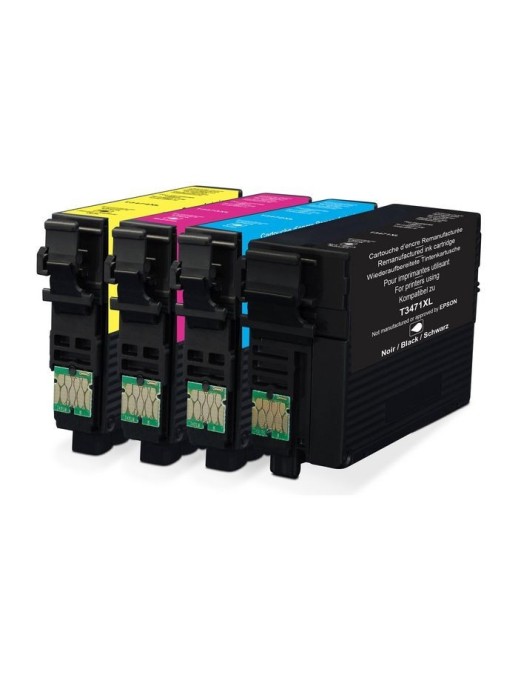 QI-EP2082BCMY CoreParts Toner Black, Cyan, Magenta, Yellow Multipack for EPSON suitable for PACK 4 REMAN.FOR EPS.34XL BBCMY EPSO