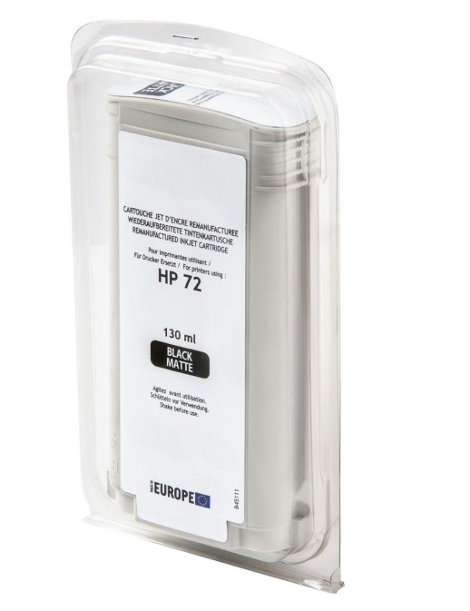 QI-HP2260BM CoreParts Toner Black Mat Blister for HP Content ml: 130ml suitable for REMAN FOR LF HP 72 BK MATT HP 72 BK MATT