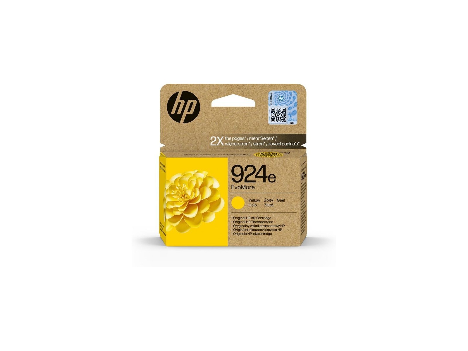 4K0U9NE HP 924E Evomore Yellow Original Ink Cartridge 4K0U9NE HP 924E Evomore Yellow Original Ink Cartridge