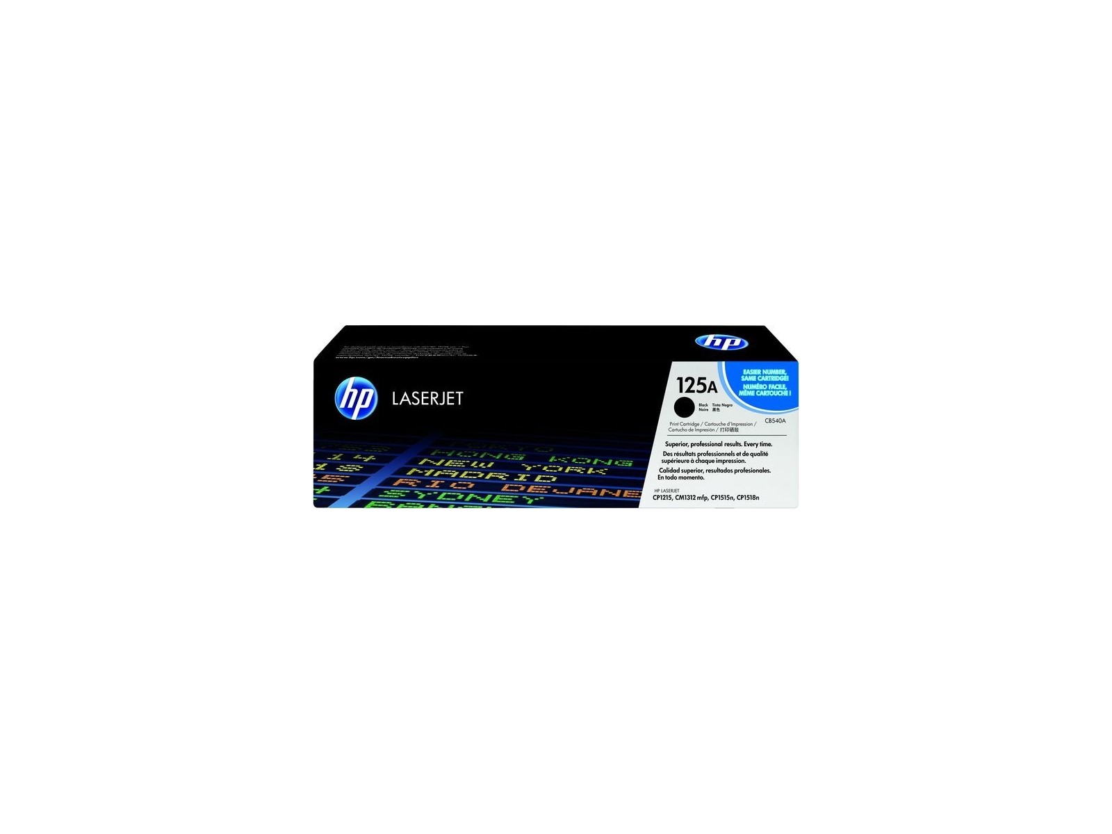 CB540A-RFB HP 125A Black Original LaserJet Toner Cartridge CB540A-RFB HP 125A Black Original LaserJet Toner Cartridge