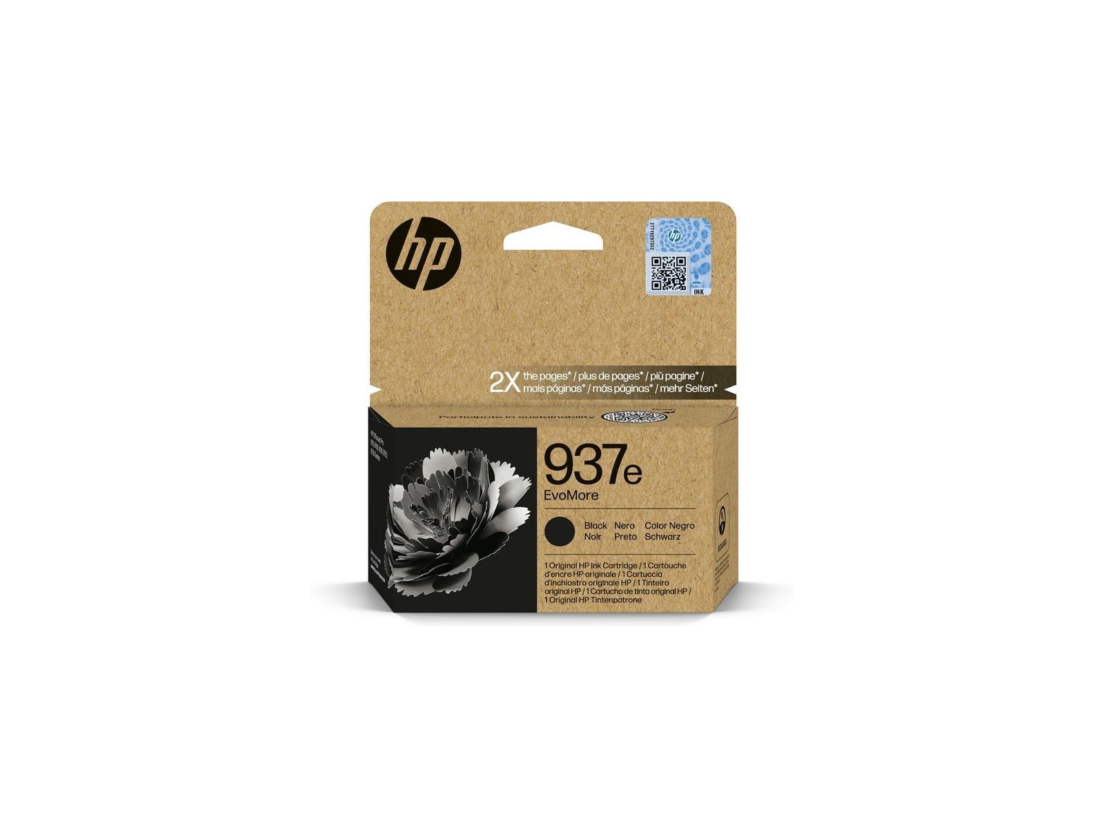 4S6W9NE HP 937E Evomore Black Original Ink Cartridge 4S6W9NE HP 937E Evomore Black Original Ink Cartridge