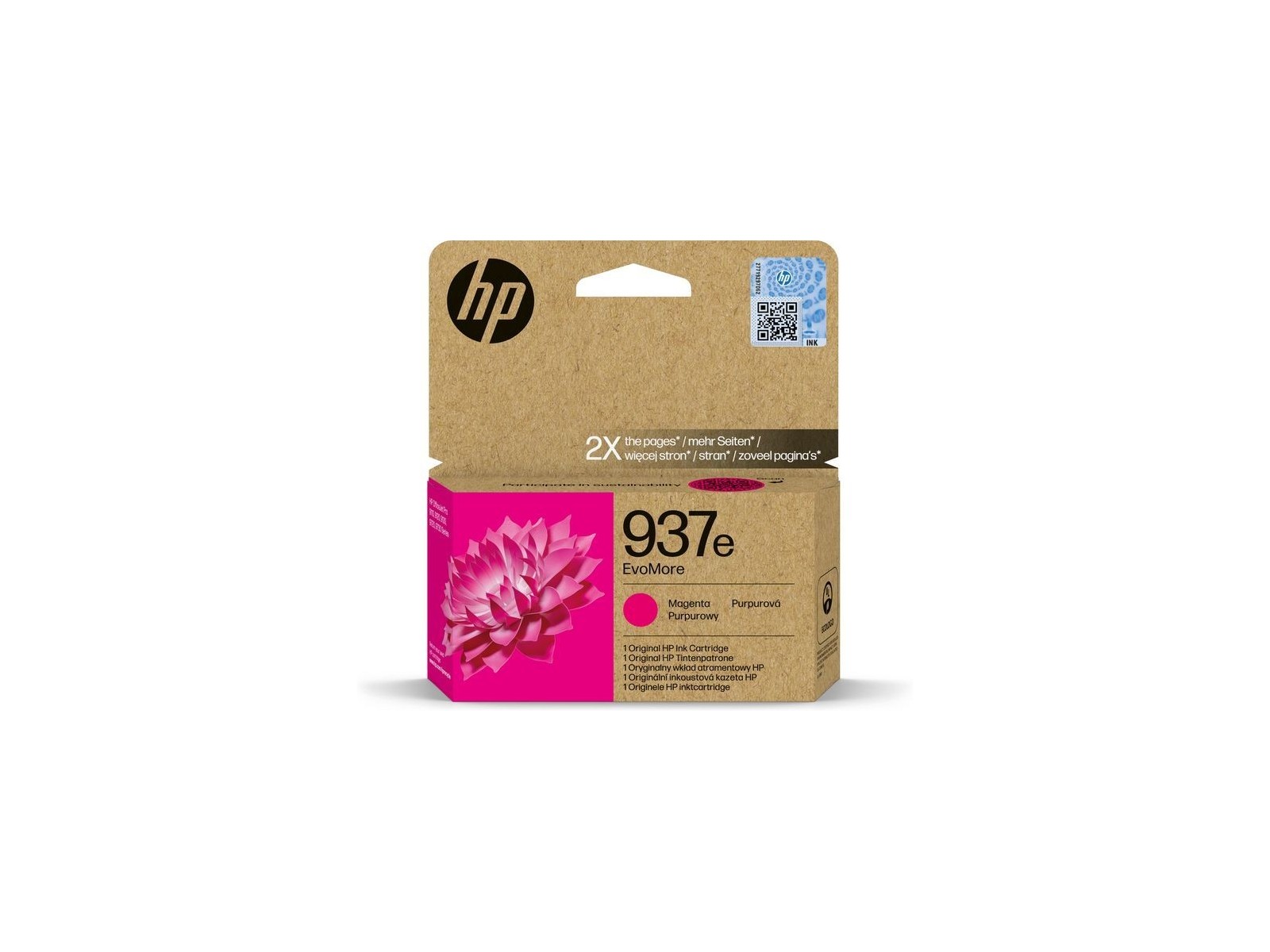 4S6W7NE HP 937E Evomore Magenta Original Ink Cartridge 4S6W7NE HP 937E Evomore Magenta Original Ink Cartridge
