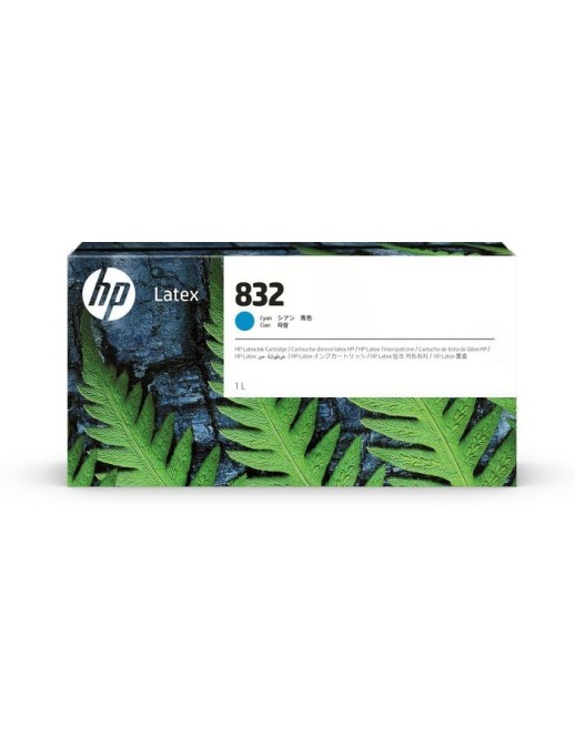 4UV76A HP 832 1-liter Cyan Latex Ink Cartridge