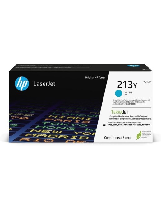 W2131Y HP 213Y Extra High Yield Cyan Original Laserjet Toner Cartridge