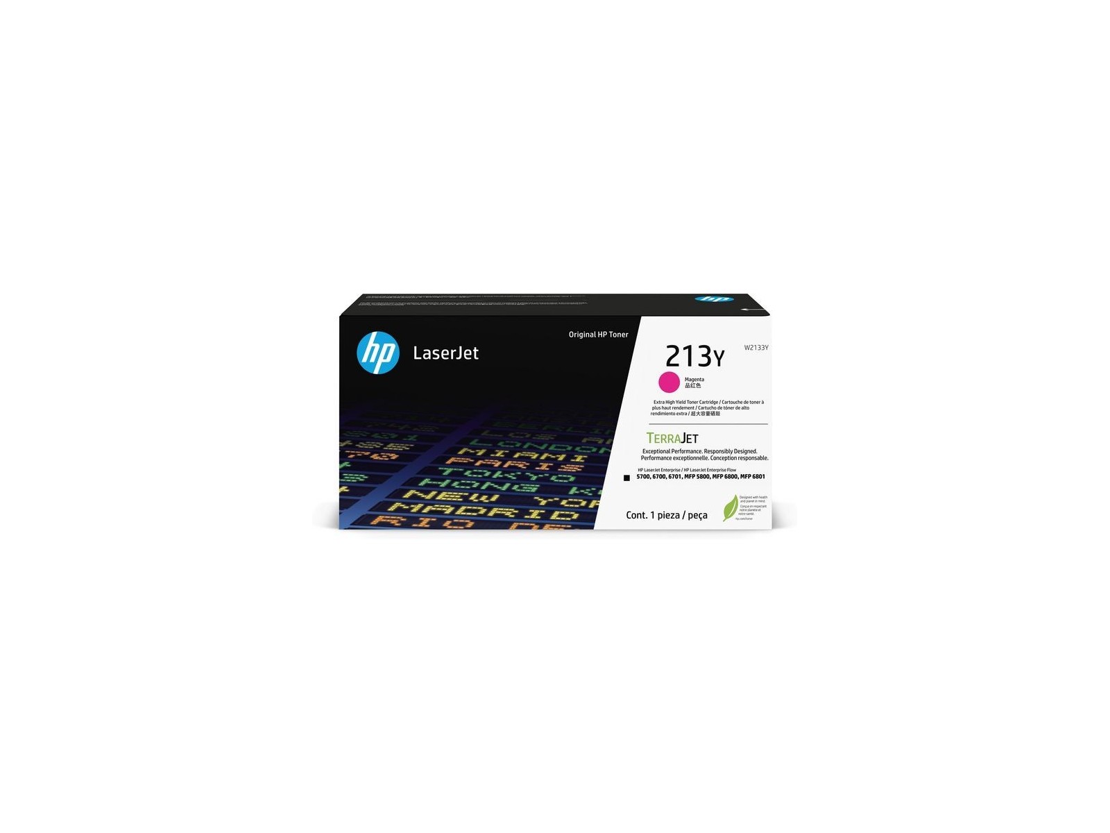 W2133Y HP 213Y Extra High Yield Magenta Original Laserjet Toner Cartridge W2133Y HP 213Y Extra High Yield Magenta Original Laserjet Toner Cartridge