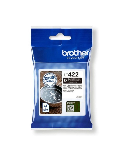 LC422BK Brother Lc-422Bk Ink Cartridge 1 Pc(S) Original Black
