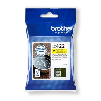 LC422Y Brother Lc-422Y Ink Cartridge 1 Pc(S) Original Yellow