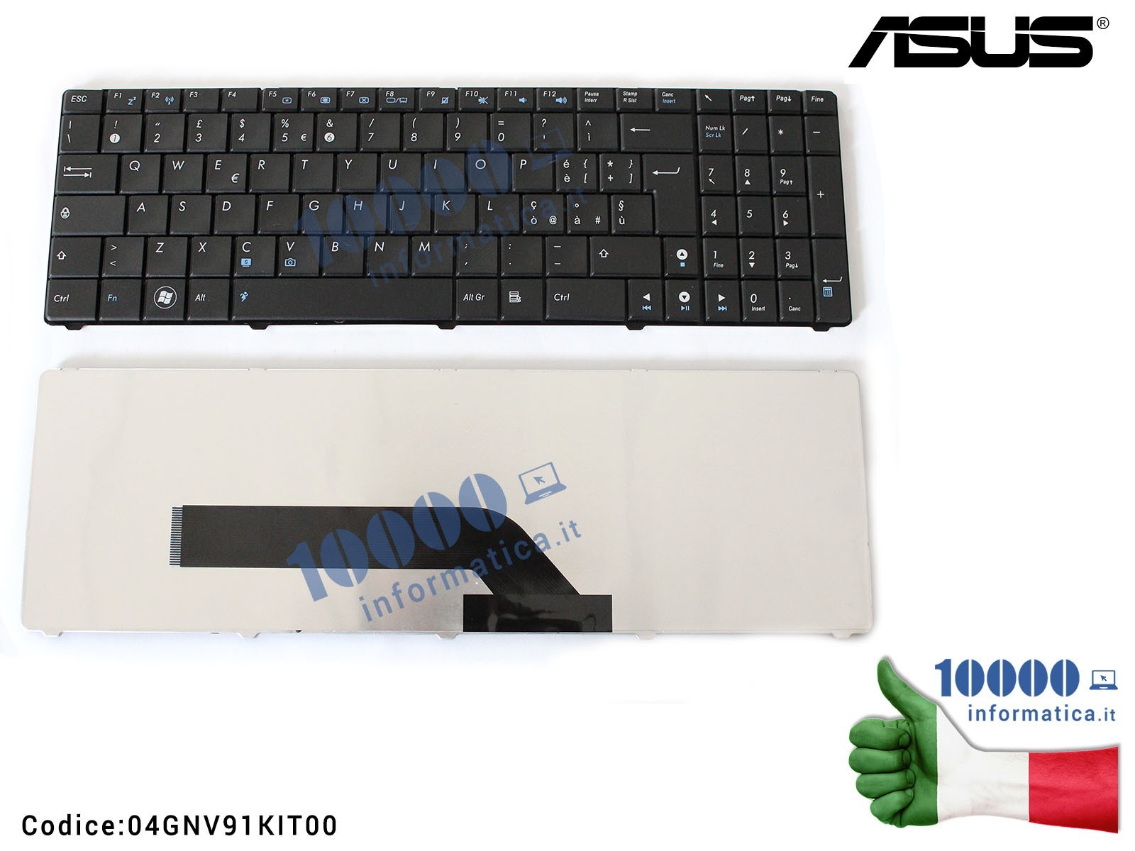04GNV91KIT00 Tastiera Italiana ASUS F52 K50 K51 K60 K61 K62 K70 K72 X5DIN MP-07G76I0-5283 V090562BK1 0KN0-EL1IT01 04GNV91KIT00 Tastiera Italiana ASUS F52 K50 K51 K60 K61 K62 K70 K72 X5DIN MP-07G76I0-5283 V090562BK1 0KN0-EL1IT01