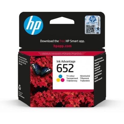 F6V24AE HP 652 Tri-Color Original Ink Advantage Cartridge