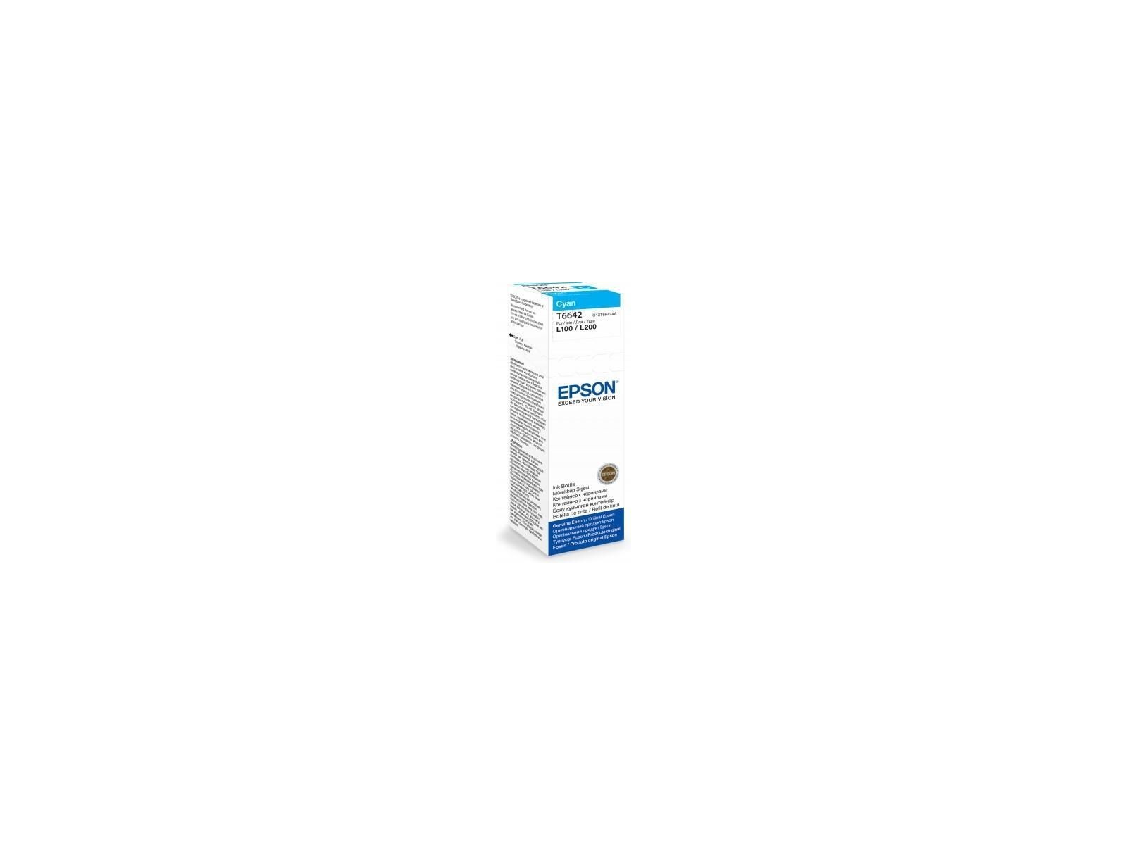 C13T66424A Epson T6642 Cyan Ink Bottle 70Ml C13T66424A Epson T6642 Cyan Ink Bottle 70Ml