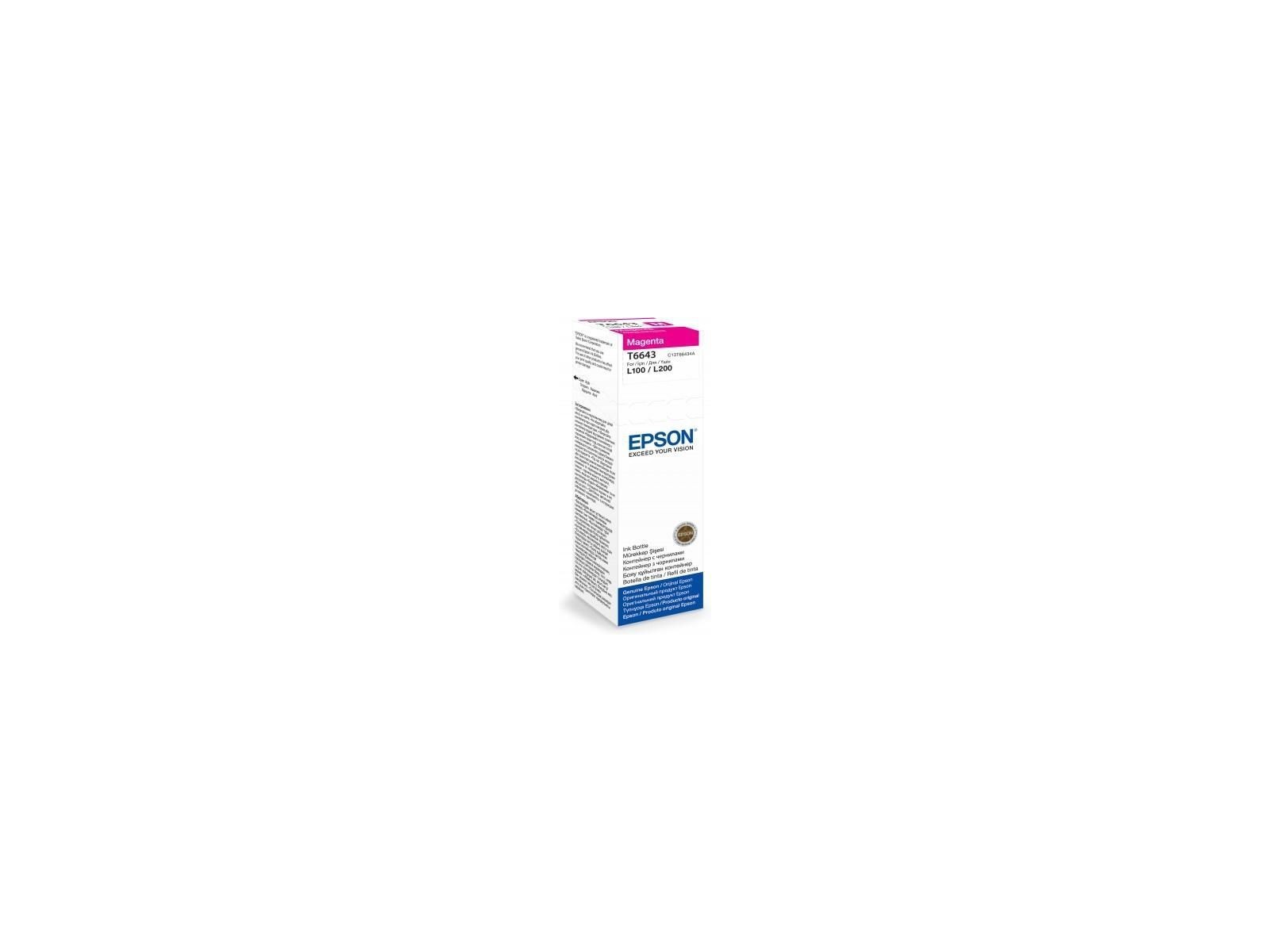 C13T66434A Epson T6643 Magenta Ink Bottle 70Ml C13T66434A Epson T6643 Magenta Ink Bottle 70Ml