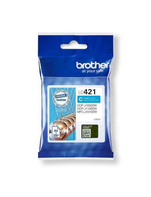 LC421C Brother Lc-421C Ink Cartridge 1 Pc(S) Original Cyan