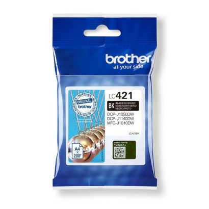 LC421BK Brother Lc-421Bk Ink Cartridge 1 Pc(S) Original Black