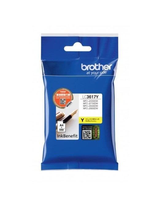 LC3617Y Brother Lc-3617Y Ink Cartridge 1 Pc(S) Original Standard Yield Yellow