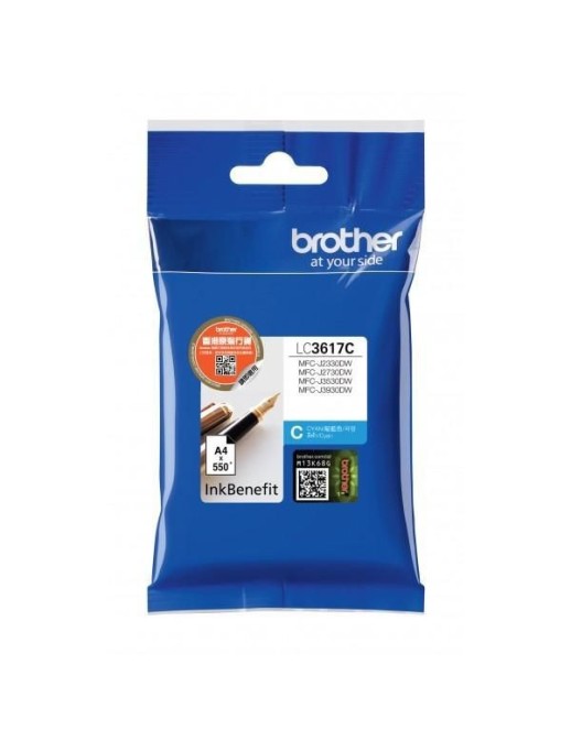 LC3617C Brother Lc-3617C Ink Cartridge 1 Pc(S) Original Standard Yield Cyan