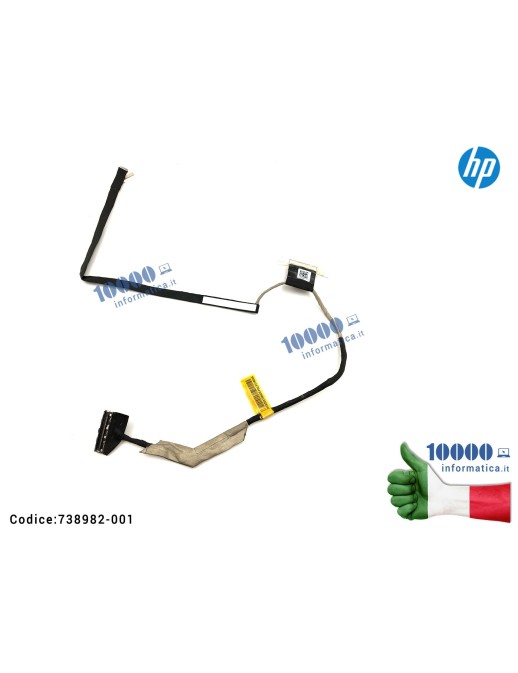 738982-001 Cavo Flat LCD HP ZBook 15 EliteBook 850 G1 DC02001MN00 VBL20 EDP CABLE
