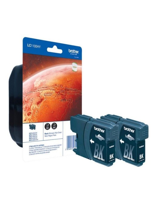 LC1100HYBKBP2 Brother Ink Cartridge 2 Pc(S) Original Black