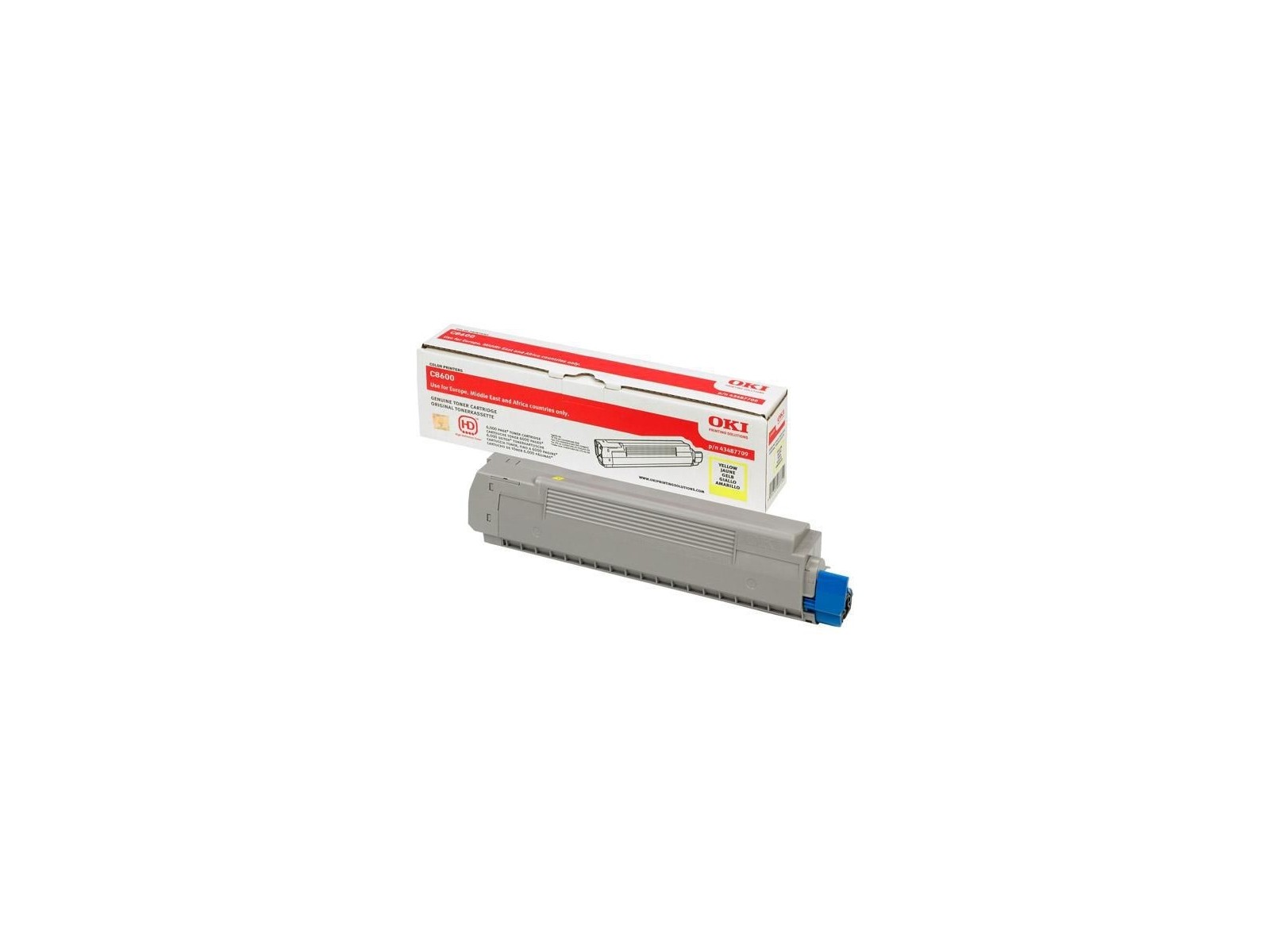 43487709 OKI Toner Cartridge 1 Pc(S) Original Yellow 43487709 OKI Toner Cartridge 1 Pc(S) Original Yellow
