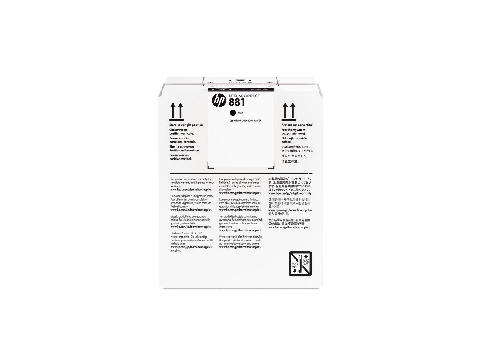 CR334A HP 881 5-Liter Black Latex Ink Cartridge CR334A HP 881 5-Liter Black Latex Ink Cartridge