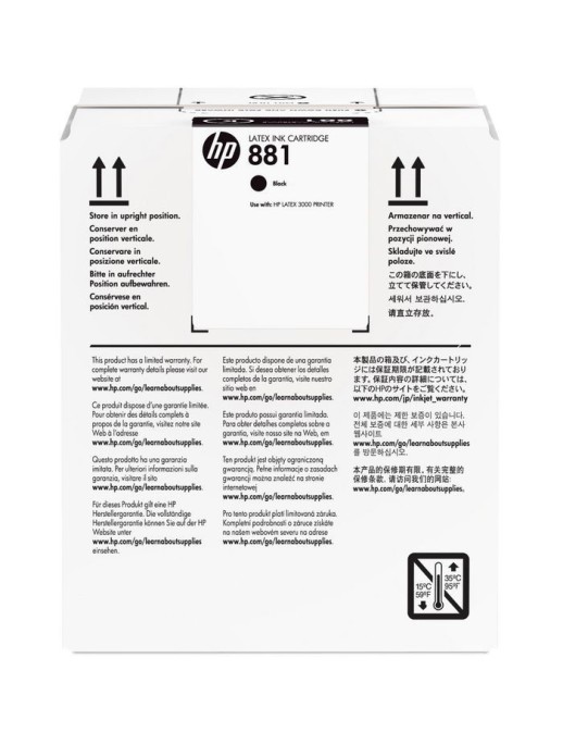 CR334A HP 881 5-Liter Black Latex Ink Cartridge