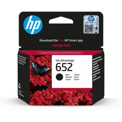 F6V25AEBHL HP 652 Black Original Ink Advantage Cartridge