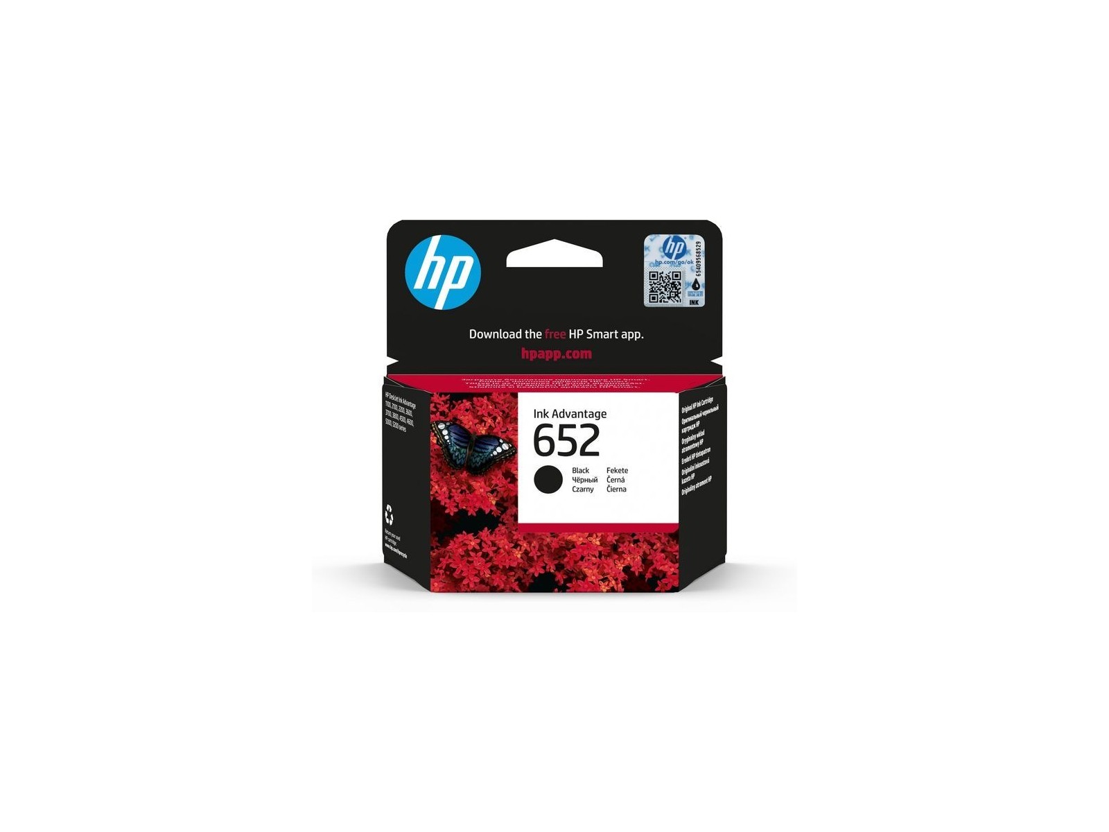 F6V25AEBHL HP 652 Black Original Ink Advantage Cartridge F6V25AEBHL HP 652 Black Original Ink Advantage Cartridge