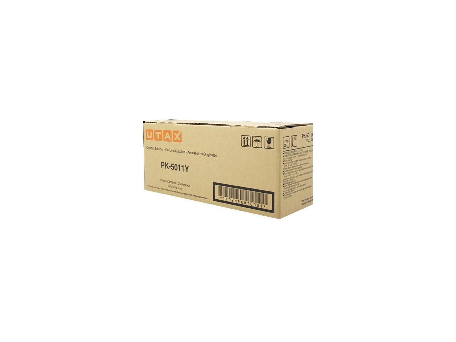 1T02NRAUT0 Utax Toner Cartridge 1 Pc(S) Original Yellow 1T02NRAUT0 Utax Toner Cartridge 1 Pc(S) Original Yellow