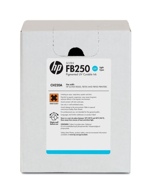 CH220A HP Fb250 3-Liter Light Cyan Scitex Ink