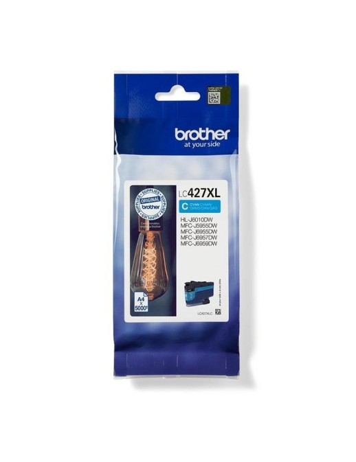 LC427XLC Brother LC-427XLC ink cartridge 1 pc(s) Original High (XL) Yield Cyan