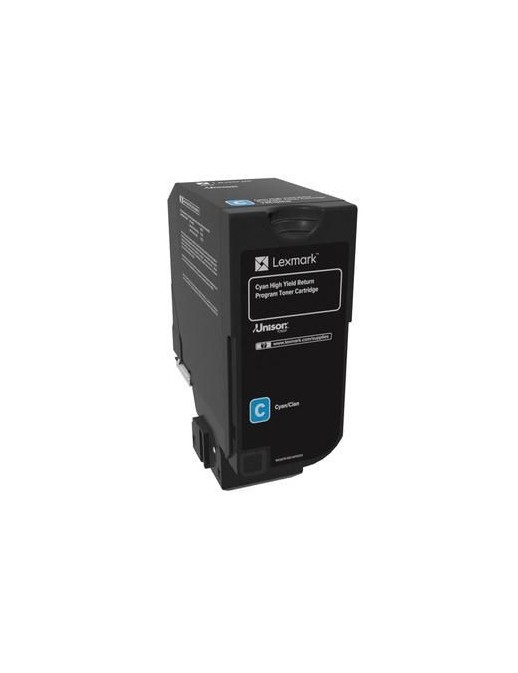 74C2HC0 Lexmark 12K Cyan Return Program Toner Cartridge (CS725)