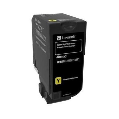 74C2HY0 Lexmark 12K Yellow Return Program Toner Cartridge (CS725)