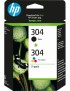 3JB05AE HP 304 2-pack Black/Tri-color Original Ink Cartridges