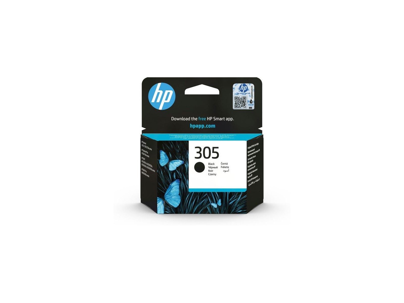 3YM61AE301 HP 305 Black Original Ink Cartridge 3YM61AE301 HP 305 Black Original Ink Cartridge