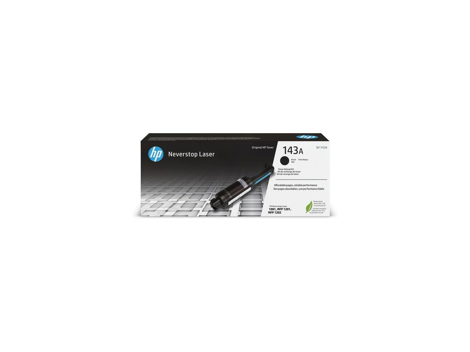 W1143A HP 143A Black Original Neverstop Toner Reload Kit W1143A HP 143A Black Original Neverstop Toner Reload Kit