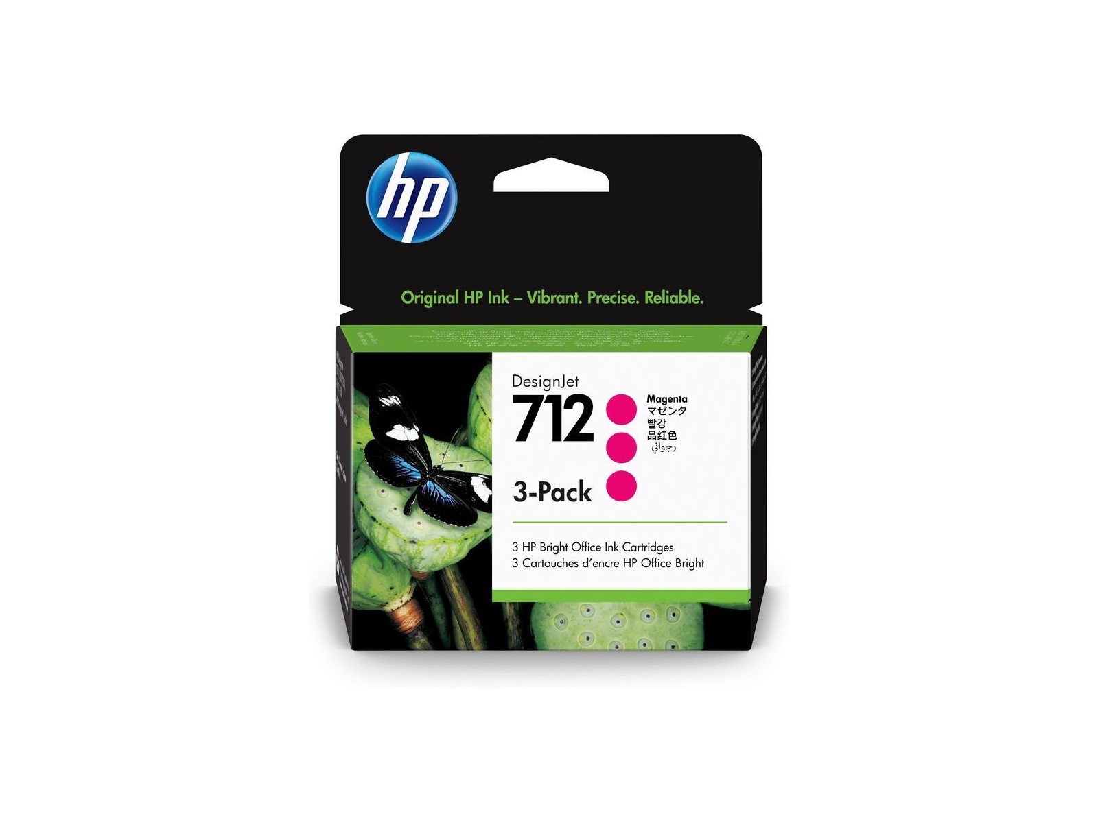 3ED78A HP 712 3-pack 29-ml Magenta DesignJet Ink Cartridge 3ED78A HP 712 3-pack 29-ml Magenta DesignJet Ink Cartridge