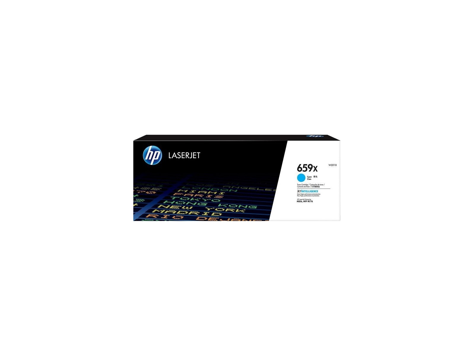 W2011X HP 659X High Yield Cyan Original LaserJet Toner Cartridge W2011X HP 659X High Yield Cyan Original LaserJet Toner Cartridge