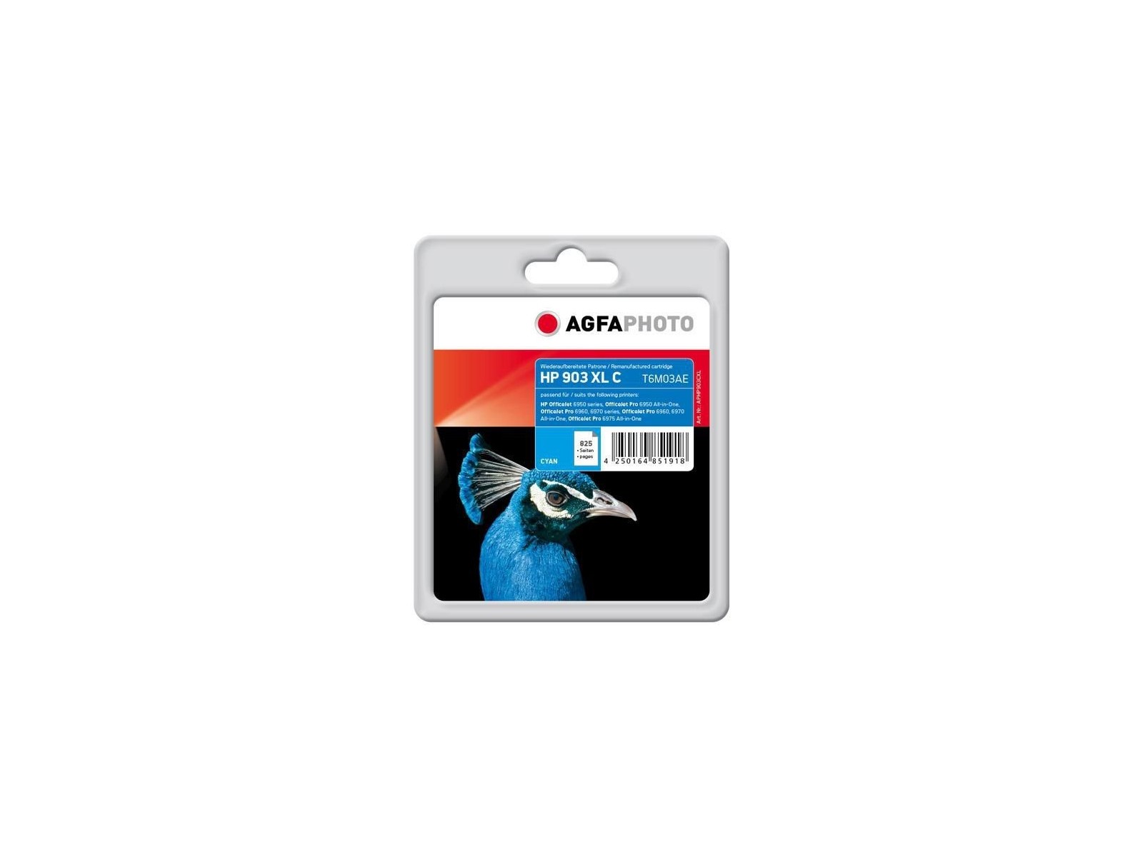 APHP903CXL AgfaPhoto HP 903XL, 825 pages, cyan APHP903CXL AgfaPhoto HP 903XL, 825 pages, cyan