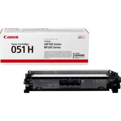 2169C002 Canon 051H High Yield Toner Cartridge, Black