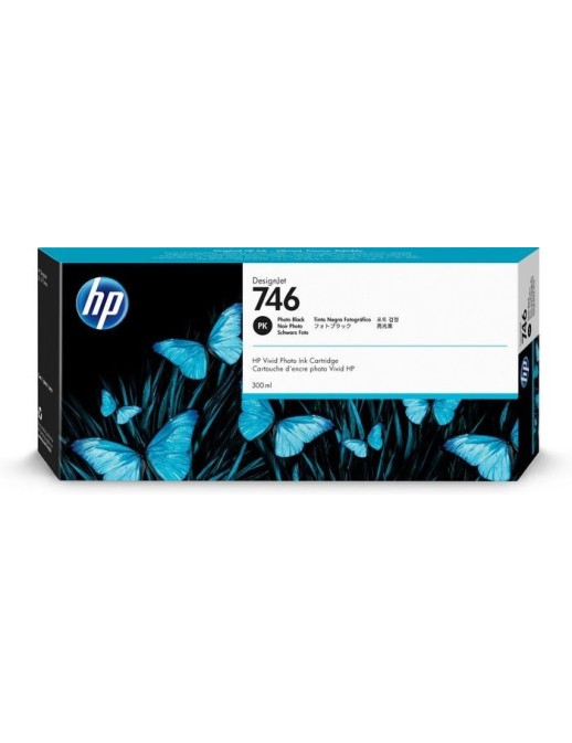 P2V82A HP 746 300-ml Photo Black DesignJet Ink Cartridge 826021